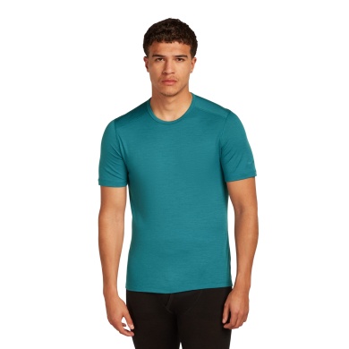 Icebreaker Underwear T-shirt 200 Oasis SS Crewe fitted (Merino wool) topaz blue men's